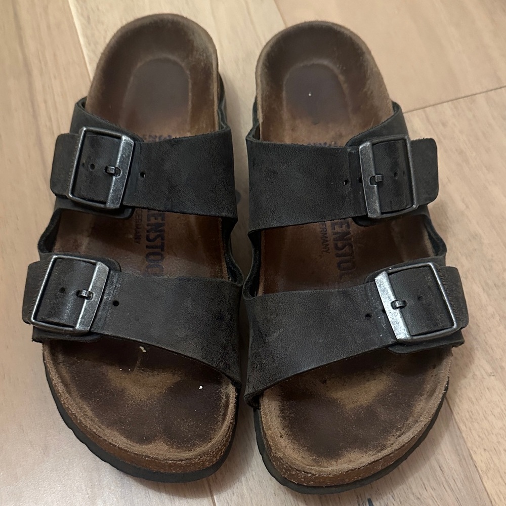 Birkenstock Black Two-Strap Sandals